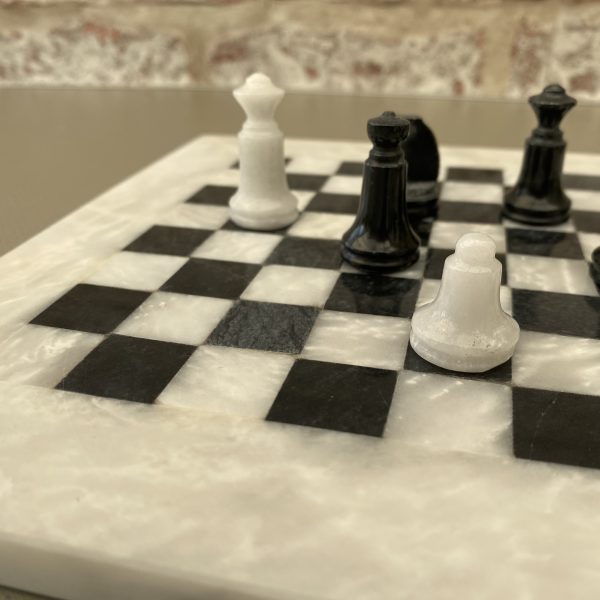 Thick Leather Chess Case, Mat and Chess Pieces all Included - ChessBaron  Chess Sets - 01278 426100